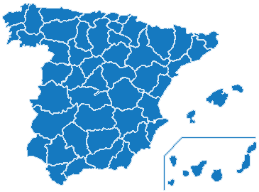 Centros ITV: Mapa de españa